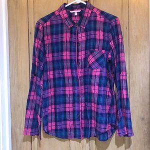 Victoria's Secret Plaid Button Down